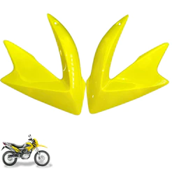 Aba Lateral Tanque NXR 150 Bros 2009 Amarelo Trancoso Inj