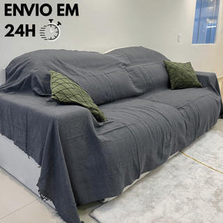 Manta Para Sofá King Size Gigante 4,00 x 1,80 Capa Tipo Protetora Decorativa 4 Metros Luxo