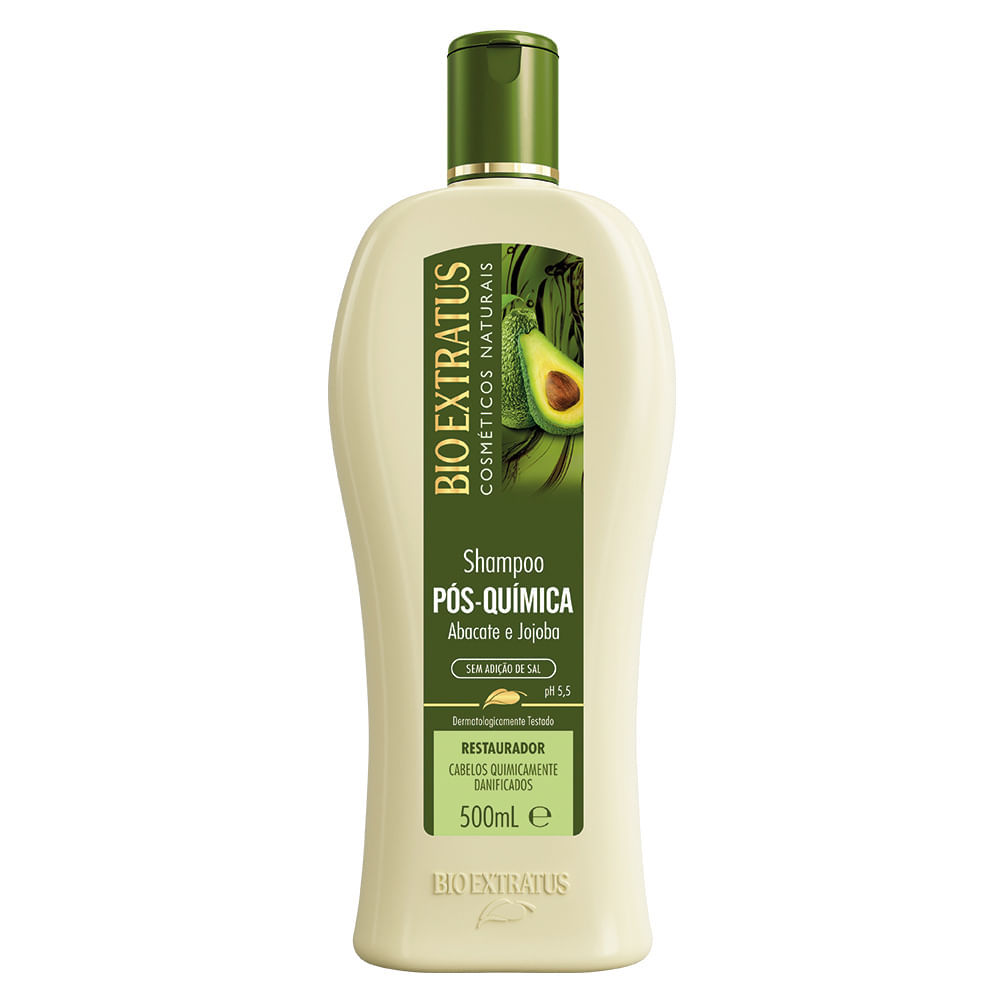 Shampoo Bio Extratus Pós Química Abacate 500ml em Oferta na Shopee