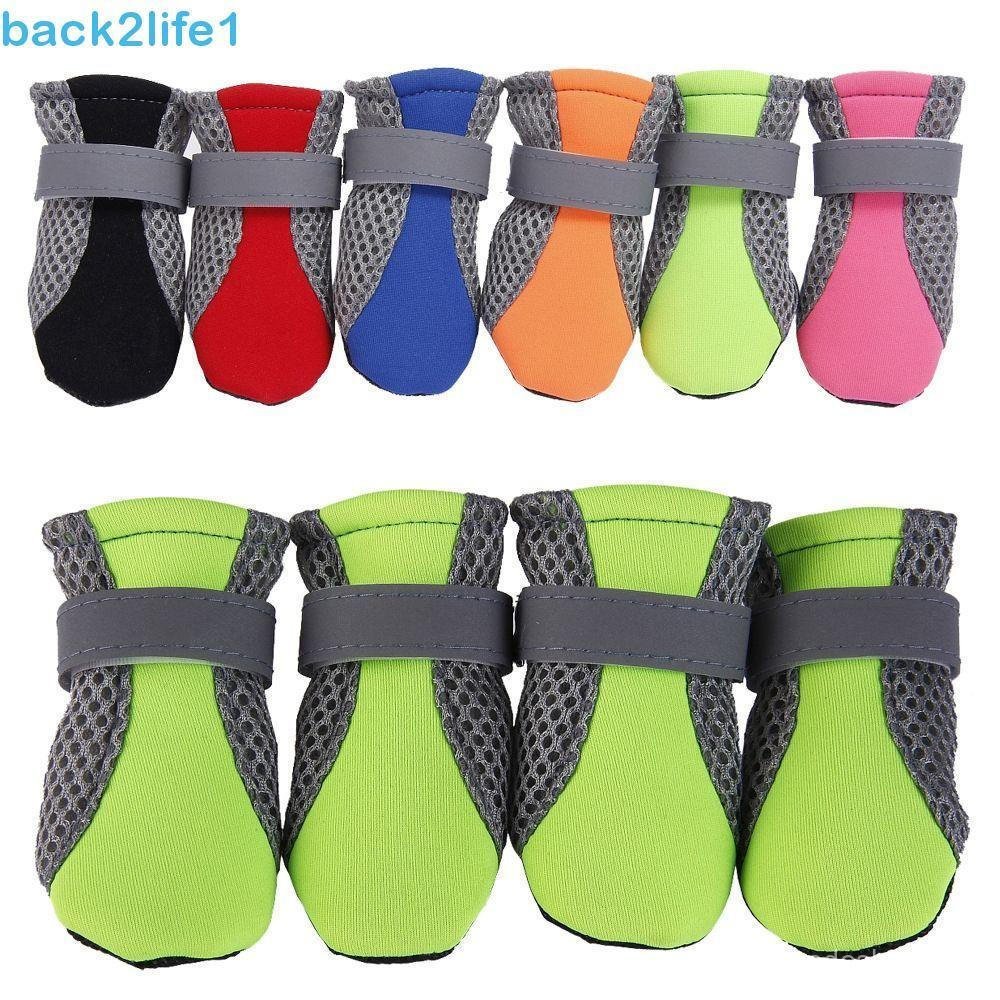 BACK2LIFE1 Sapatos Para Cães Pequenos E Grandes Poodle Yorkshire Pavimento Quente Com Listra Reflexiva Botas De Chuva An