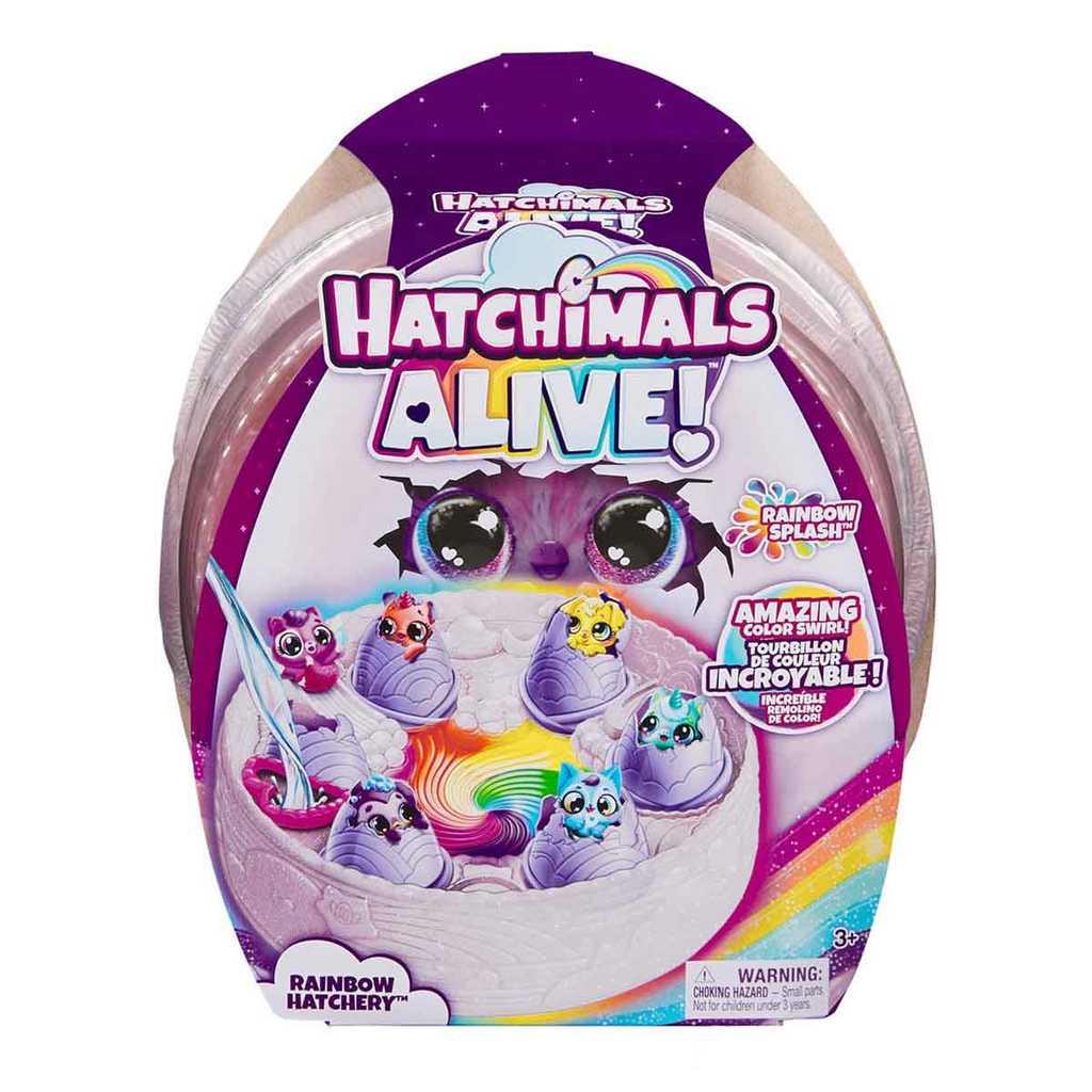 Viveiro Arco-Íris com 6 Ovos Surpresa, Hatchimals Alive!