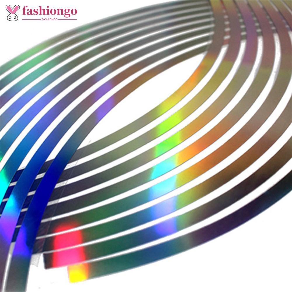 FASHIONGO 16 Unidades De PVC 10/12/14/18 Polegadas Fita De Aro De Roda Para Listras Reflexivas De Motocicleta K4Q1