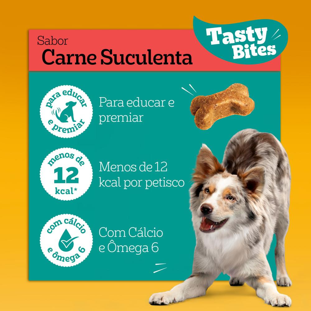 Petisco Pedigree Tasty Bites para Cães Adultos Sabor Carne Suculenta 40g · foto 2