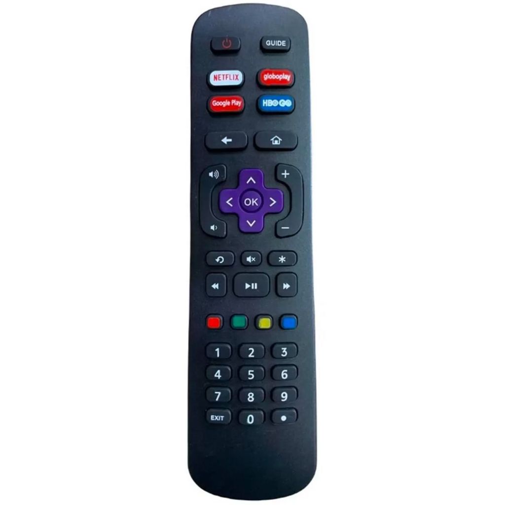 Controle Remoto compatível com Tv Roku Tv Netflix Hbo Lelong LE-7245