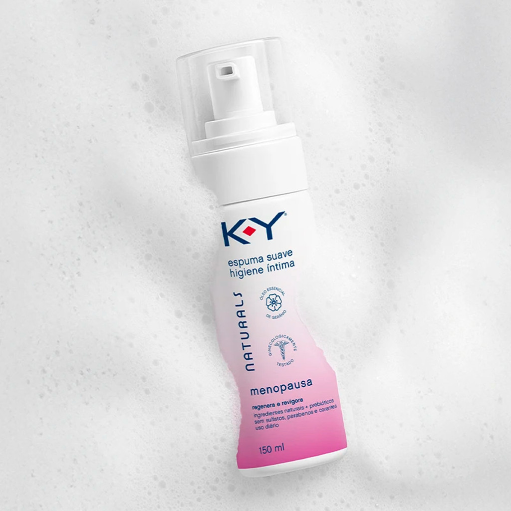 Espuma de Higiene Íntima Suave - K-Y Naturals Menopausa — imagem 2 de 2