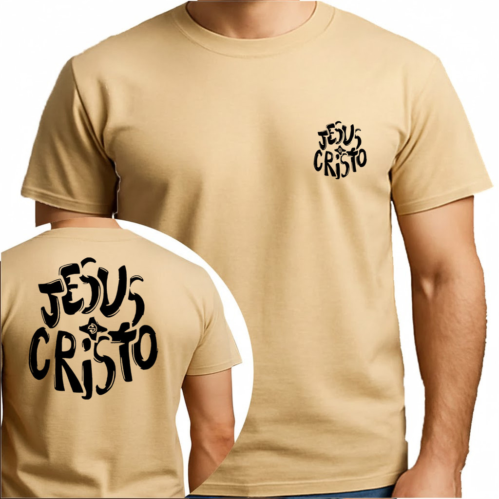 Camiseta Street Wear JESUS CRISTO DIVERSE ESTILOS Camisa Manfinity Masculina 100% Algodão