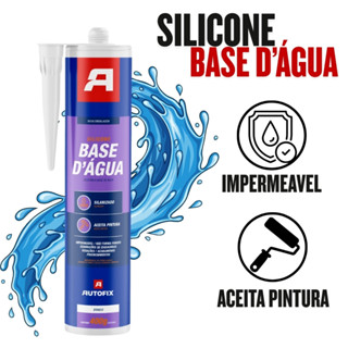 Silicone A Base D'água Na Cor Branco de 400G - Autofix em Oferta na Shopee