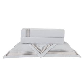 Jogo De Cama 300 Fios Capadocia Kacyumara Branco/Fend em Oferta na Shopee