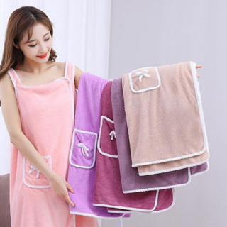 Roupão toalha vestido feminino chuveiro feminino toalha de banho macia para adultos senhora em Oferta na Shopee