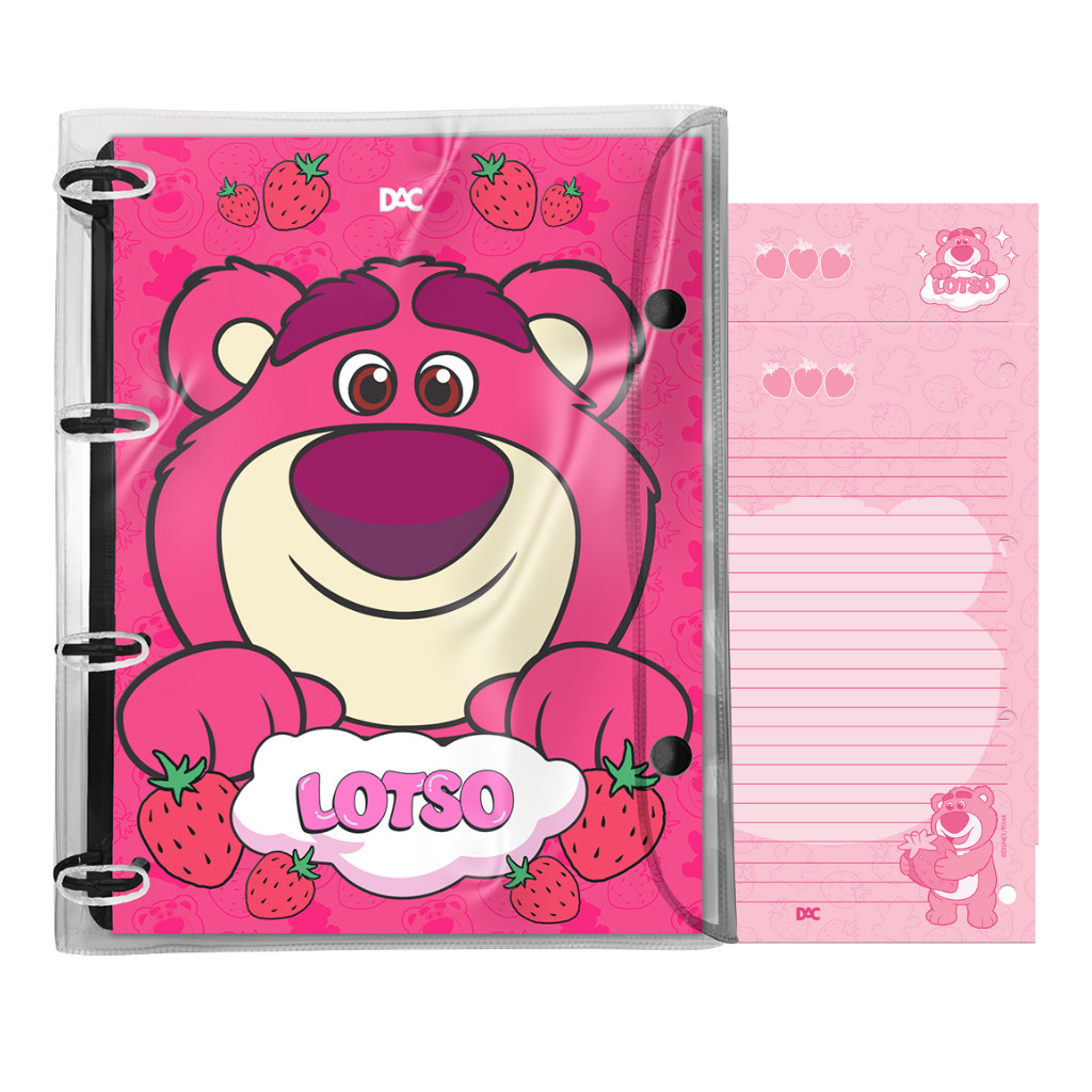 Fichário Universitário PVC Cristal Lotso DAC em Oferta na Shopee