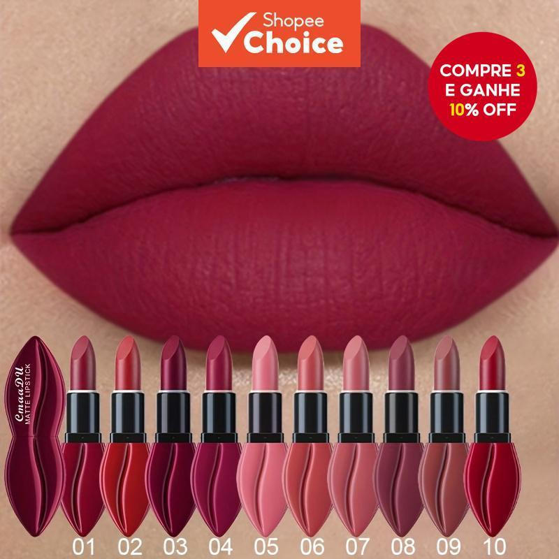 Venda Quente À Prova D'água Duuf Brilho Labial 10 Unidades/Conjunto Batom Líquido De Veludo Fosco De Longa Duração Nude