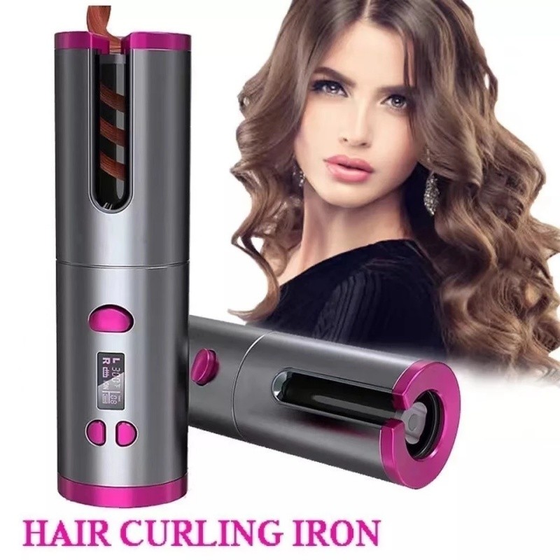 Detalhes do Modelador De Cabelo Automático Sem Fio Com Bateria Recarregável De Cerâmica Embutida SU