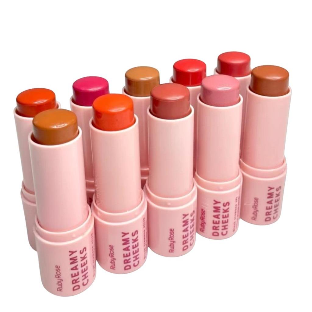 Blush Cremoso Stick Dreamy Cheeks Natural - Ruby Rose em Oferta na Shopee