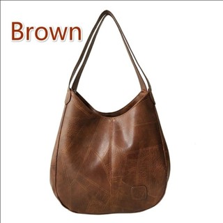 HANVIK Bolsa Feminina de Grande Capacidade em Couro PU Tote Retrô Bolsa de Ombro Estilosa e Bolsa de Mão 2025 em Oferta na Shopee