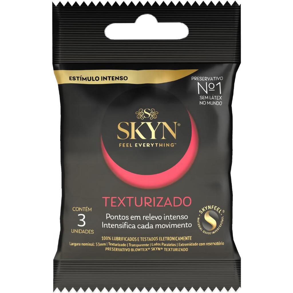 Preservativo SKYN Texturizado 3 Unidades em Oferta na Shopee