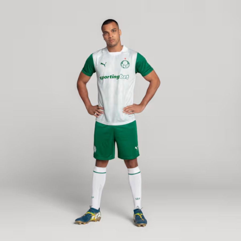 Camisa Puma Palmeiras Torcedor AWAY 2025 Masculina Oficial Futebol Confortável Algodão Original