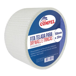 Fita Telada Para Trincas e Draywall 50mm Compel em Oferta na Shopee