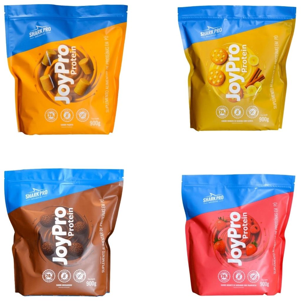 Whey Protein Joypro Refil 900g Shark Pro em Oferta na Shopee