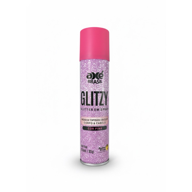 Spray Glitter Rosa- Axé Brasil 150ml Carnaval Glitzy
