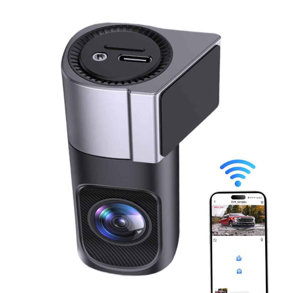 Câmera Do Carro Gravador De Unidade Inteligente App Remoto Amplo Ângulo Visão Sem Fio Acessório Interior cupionbr