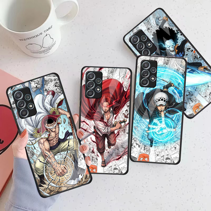 Uma Peça 51 Caso De Telefone Vidro Para Samsung Galaxy A16 A15 A25 A35 A55 A53 A54 A34 A14 A32 A52 4G 5G Capa A56 A54