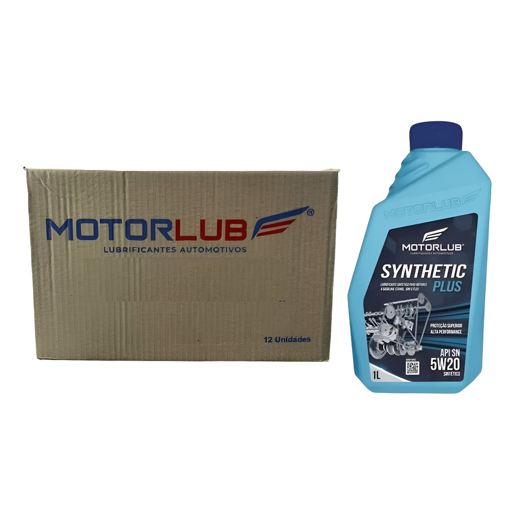 Óleo Motorlub Synthetic Plus Sae 5w20 - Caixa Fechada C/ 12l