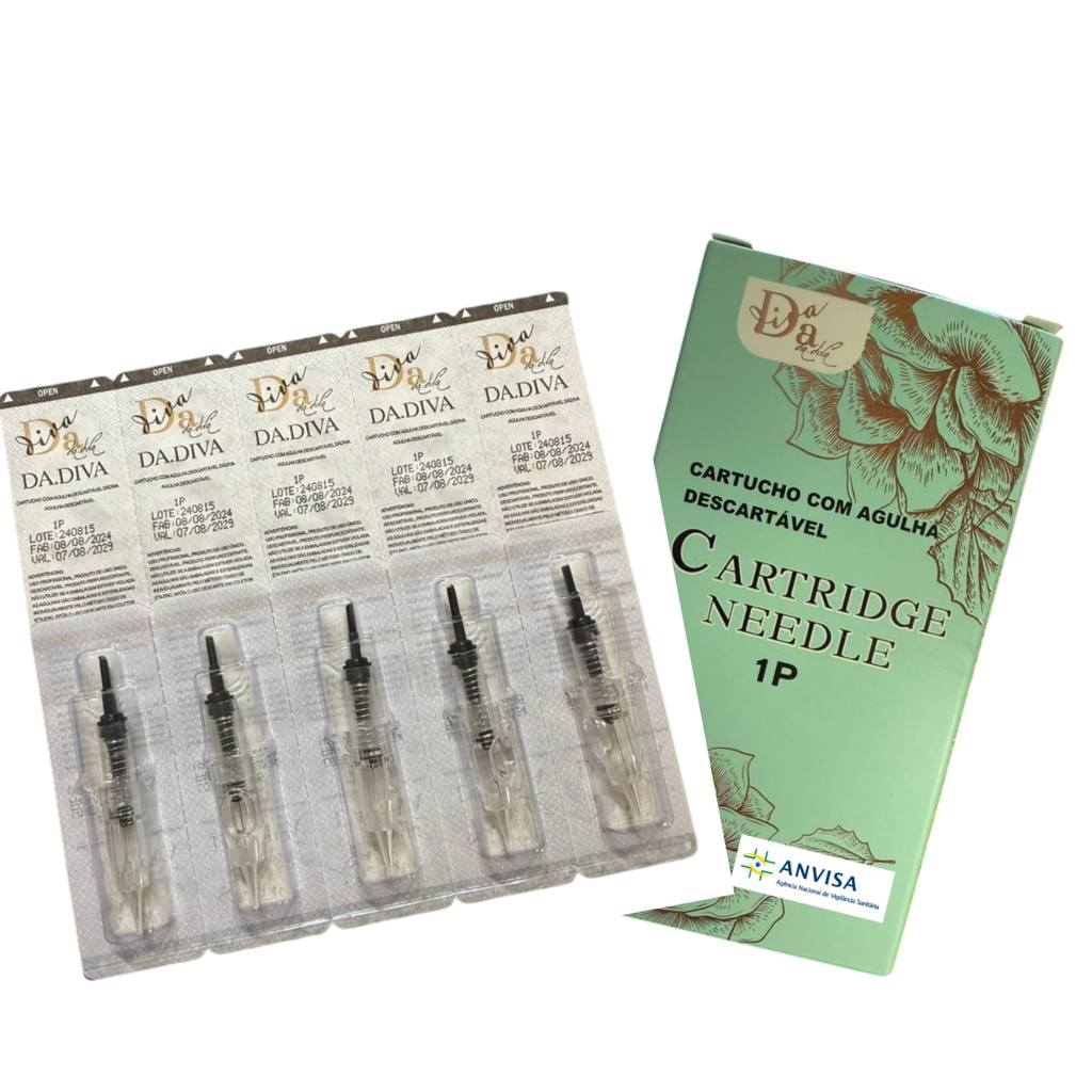 Kit Agulhas Easy Click Com Anvisa Micropigmentacão