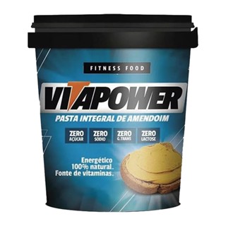 Pasta de Amendoim Integral VITAPOWER 450g em Oferta na Shopee