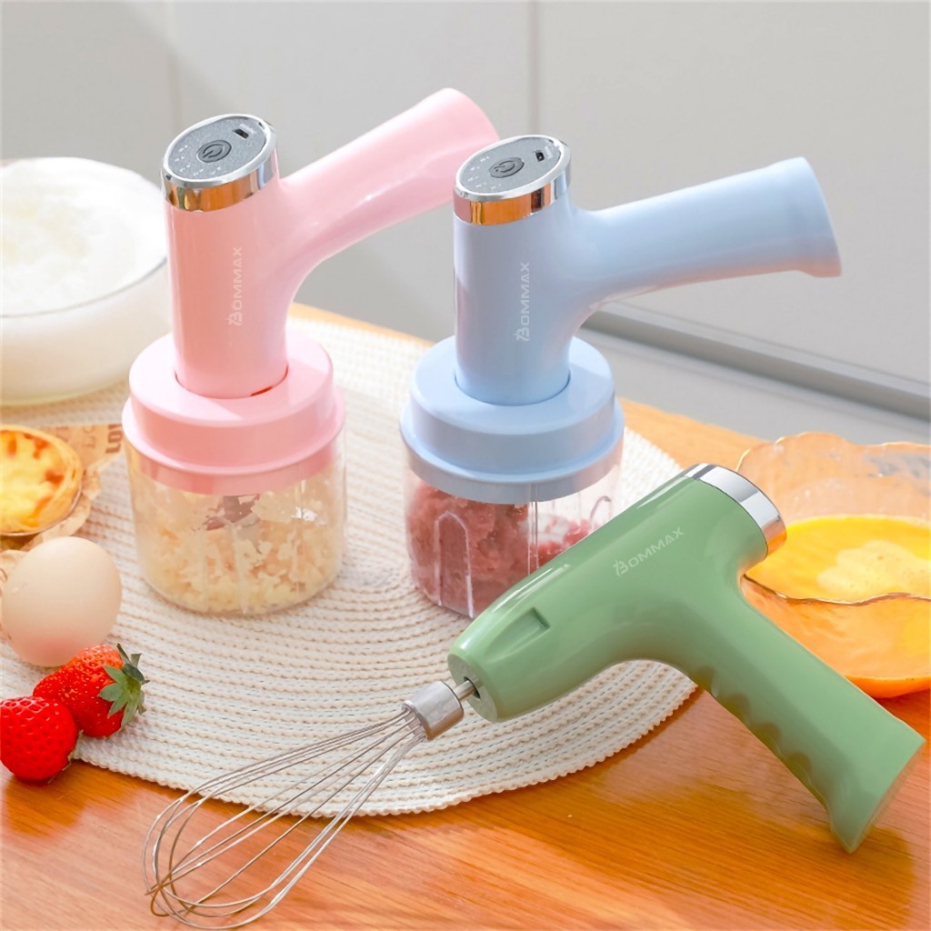 Triturador de Alimentos Mixer Elétrico 5 Velocidades Mini Processador Batedeira USB - A173 em Oferta na Shopee