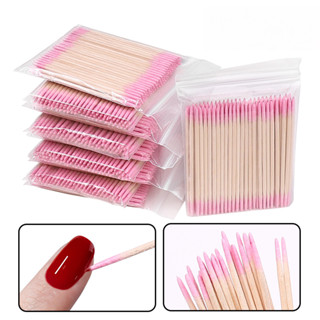 Kit 100/300/600/1000 Palitos Com Algodão De Limpeza Alinhamento Henna Micropigmentação Unha Boca Sobrancelha em Oferta na Shopee