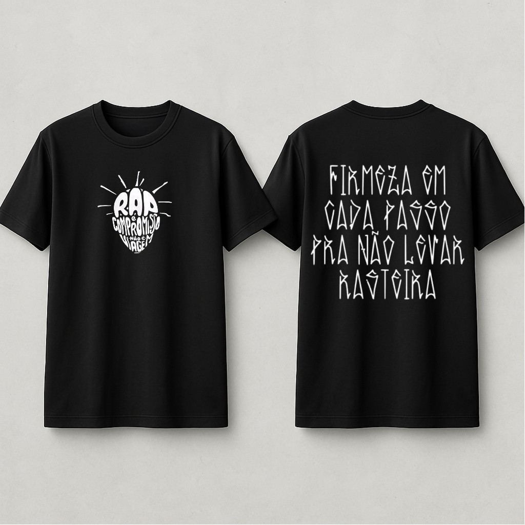Camisa Camiseta Sabotage Rap Letra Frase Compromisso Firmeza Em Cada Passo Rapper