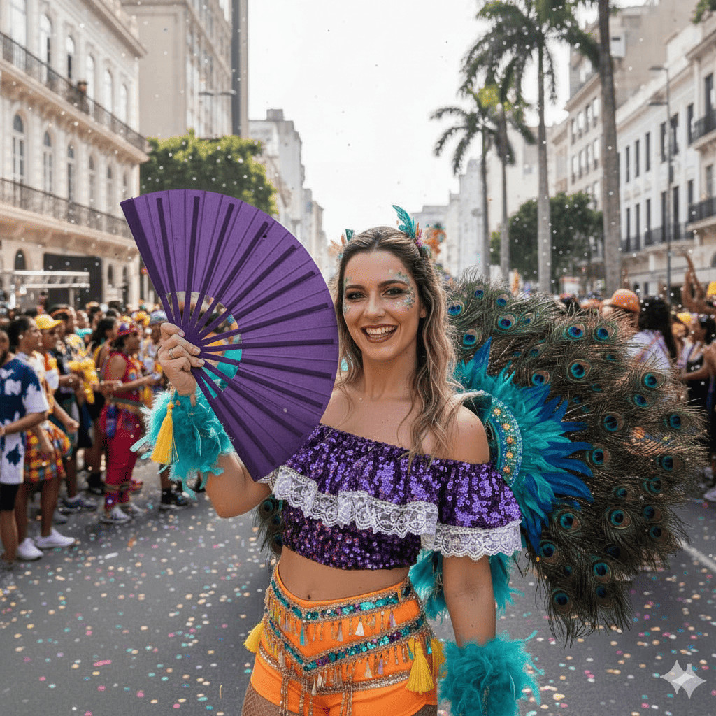 Leque de mão Oriental Grande Drag G 65cm Dança Kung Fu Tai Chi Chuan Liso festas reveillon 2026 carnaval Festival