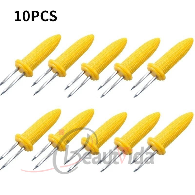 Espetos De 5/10pcs Milho Aço Inoxidável Nos Cobertura Frutas Para Acampamento Ao Ar Livre Ferramenta Churrasco Cozimento em Oferta na Shopee