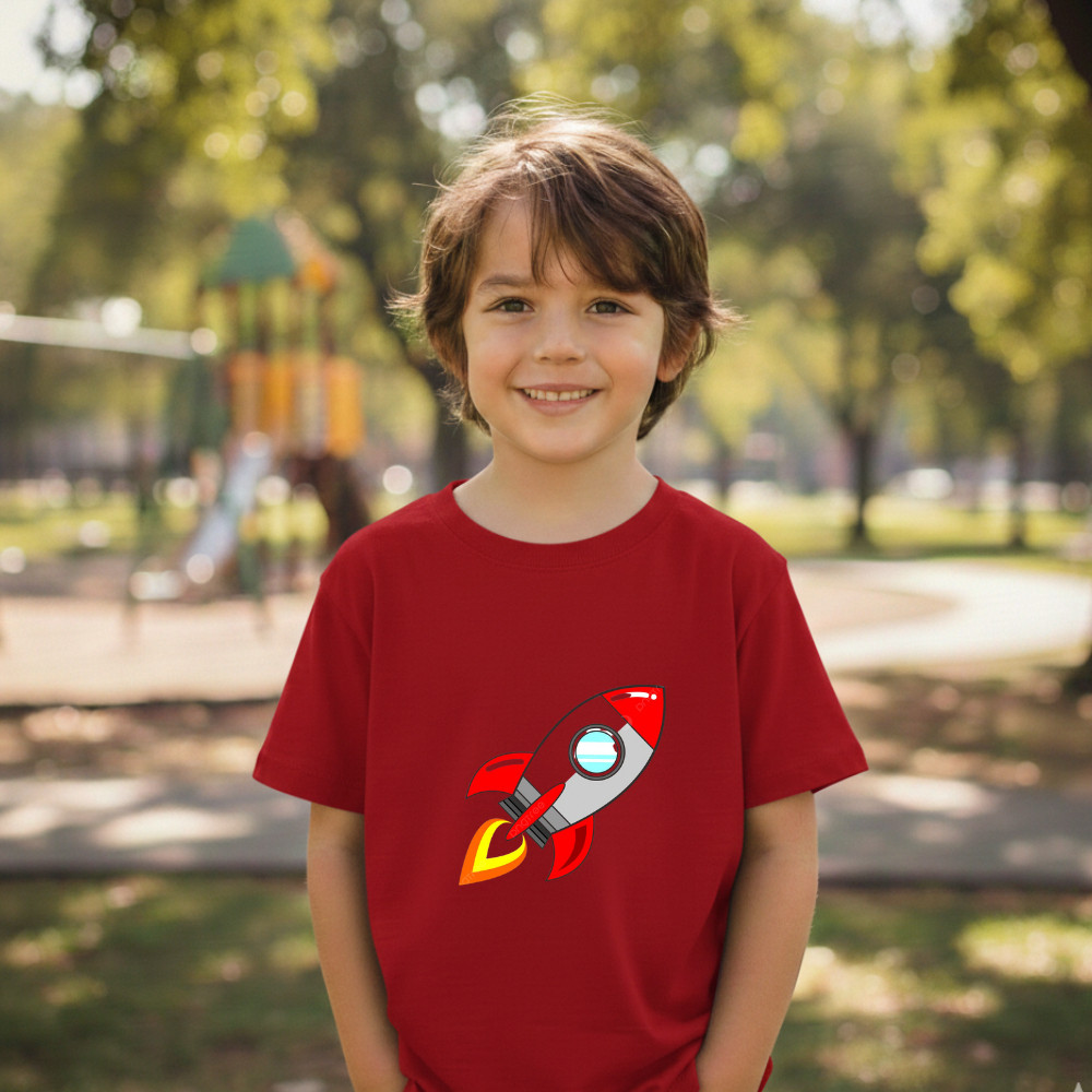 camisa infantil de astronauta uniseex elegante macia algodao criança