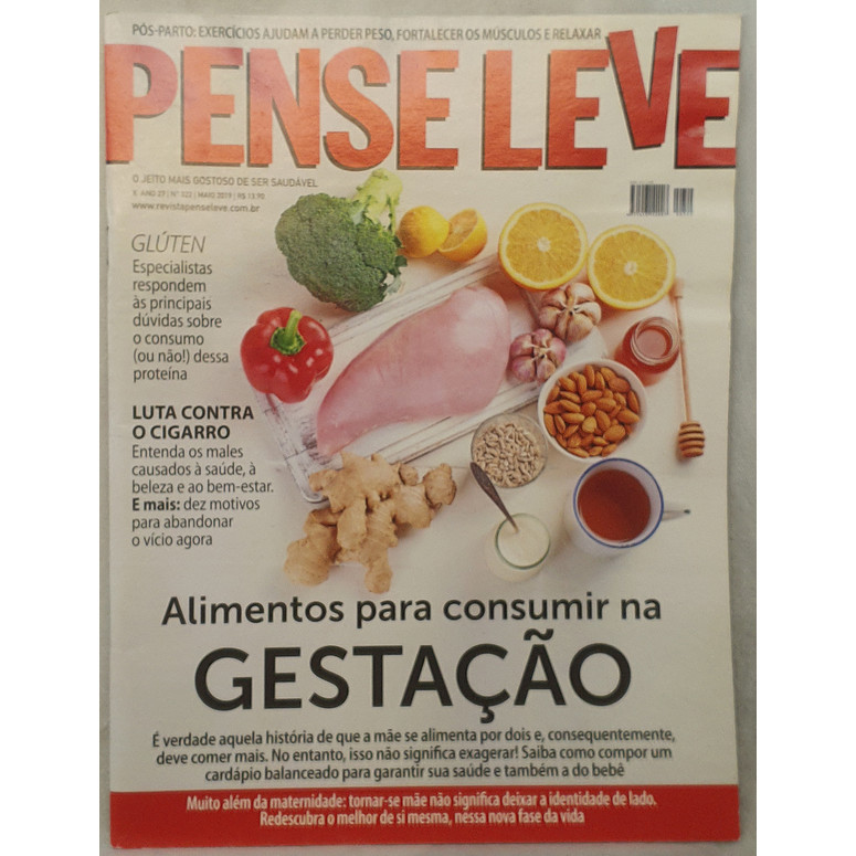Revista Pense Leve 322 - Alimentos Para Consumir na Gestação