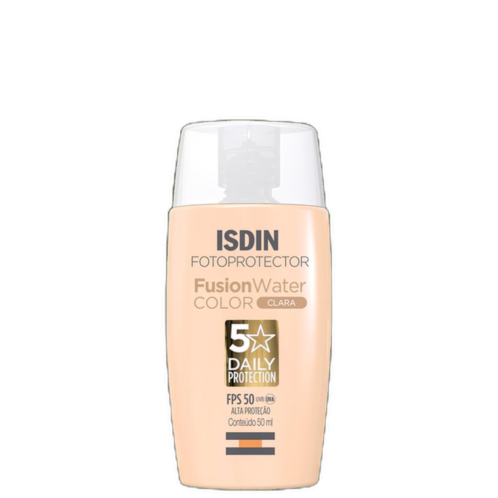ISDIN Fusion Water 5 Stars FPS50 Color Clara - Protetor Solar Facial com Cor 50ml