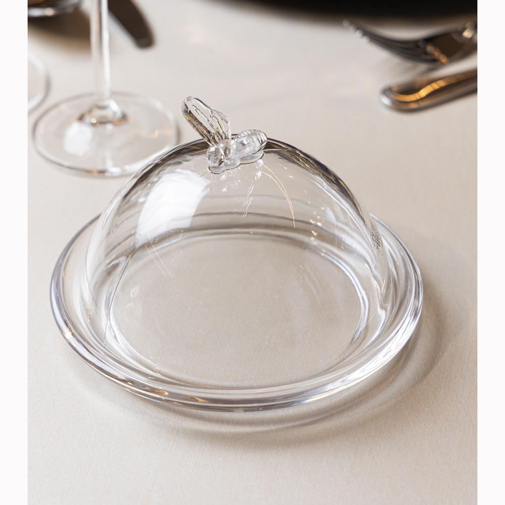 Prato para Doce com Tampa Wolff Bee 15cm x 10cm Cristal em Oferta na Shopee