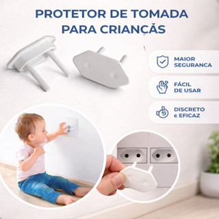 Kit 24 Protetor de Tomada Bebê Tampa De Segurança Contra Choque Elétrico em Oferta na Shopee