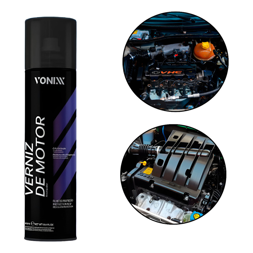 Verniz Motor Alta Temperatura Aerozol Vonixx Blilho Intenso em Oferta na Shopee