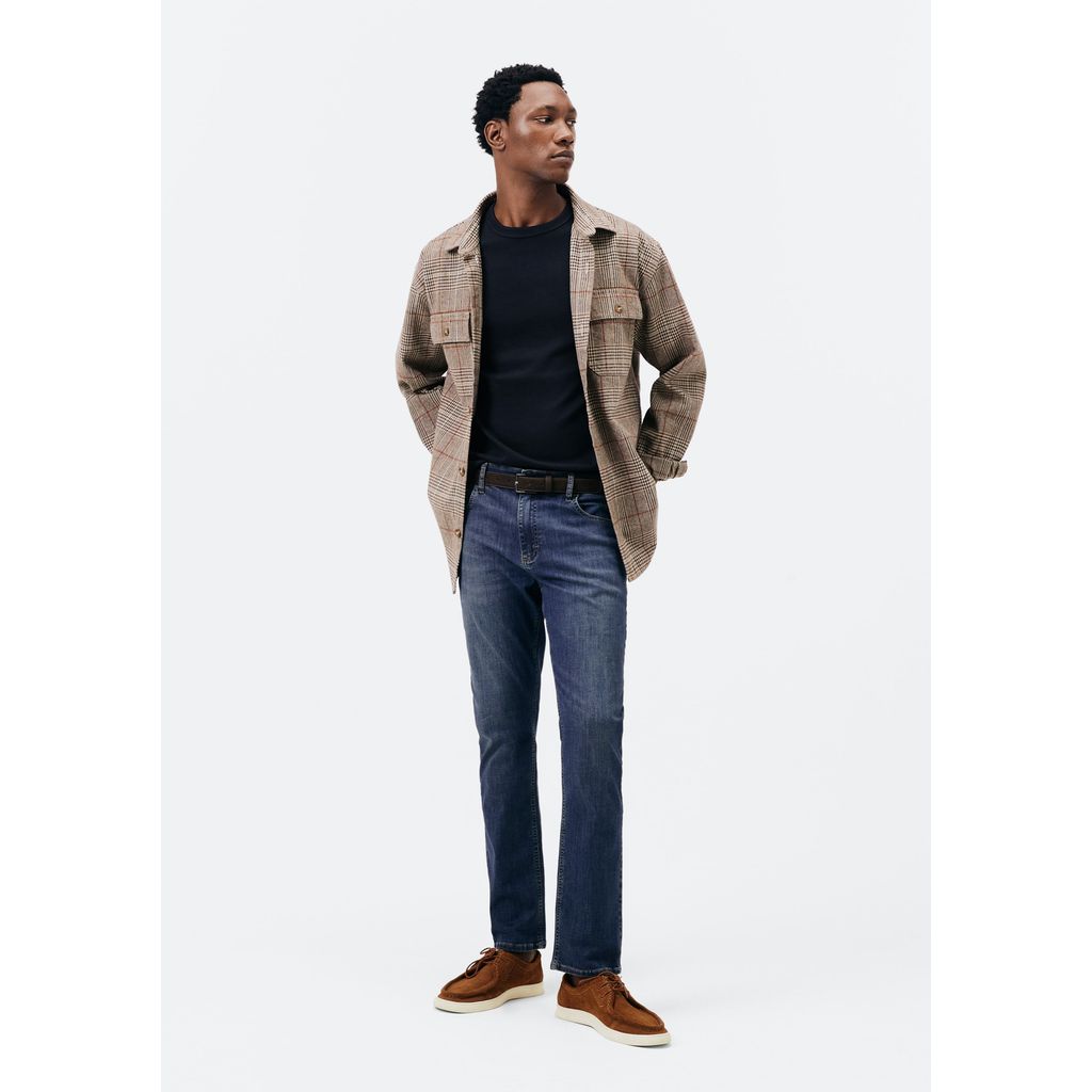 Calça Masculina Slim em Jeans T400 em Oferta na Shopee