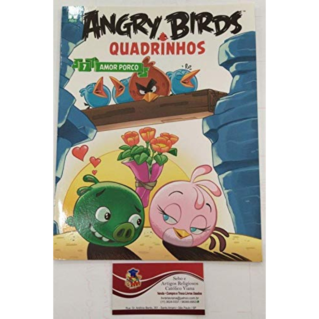 Angry Bird Quadrinhos amor porco