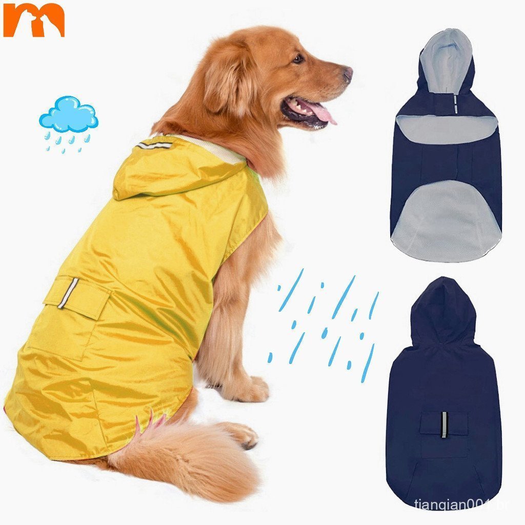 【Muhsinpet】Capa De Chuva Para Cachorro Capa de chuva à prova d'água Capa de chuva para cães reflexiva para o exterior em Oferta na Shopee