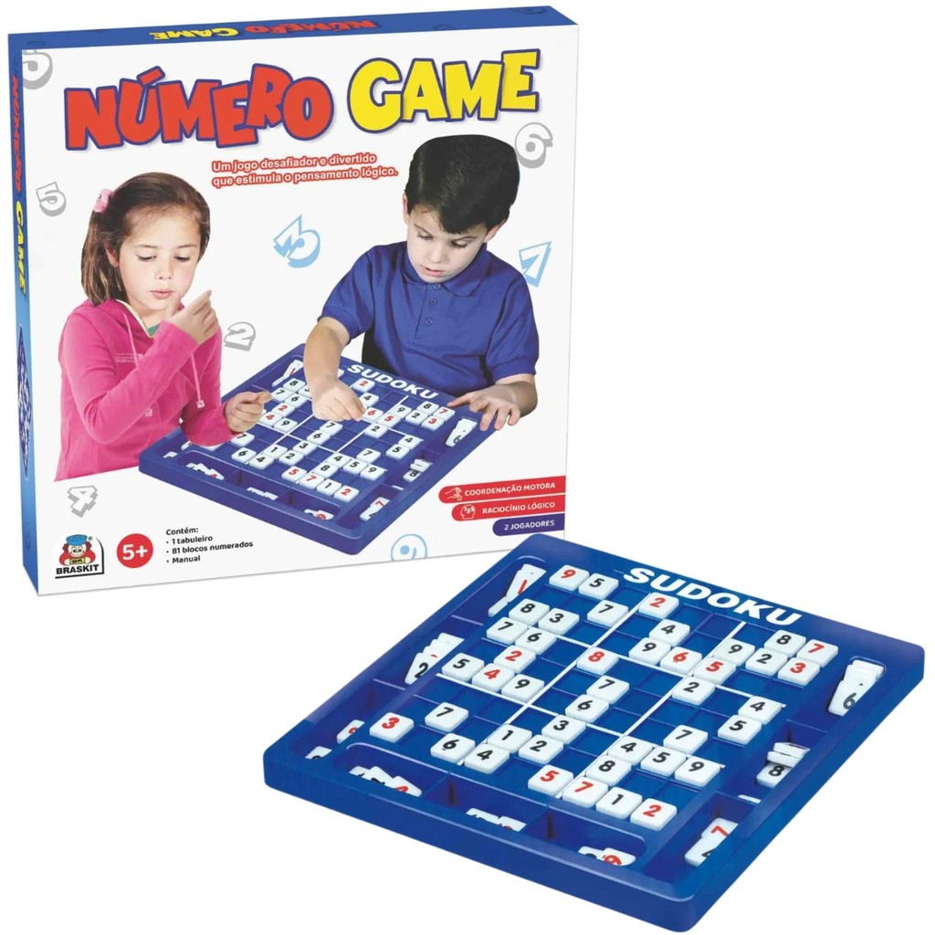 Sudoku Número Game Blocos Numerados 1209 - Braskit