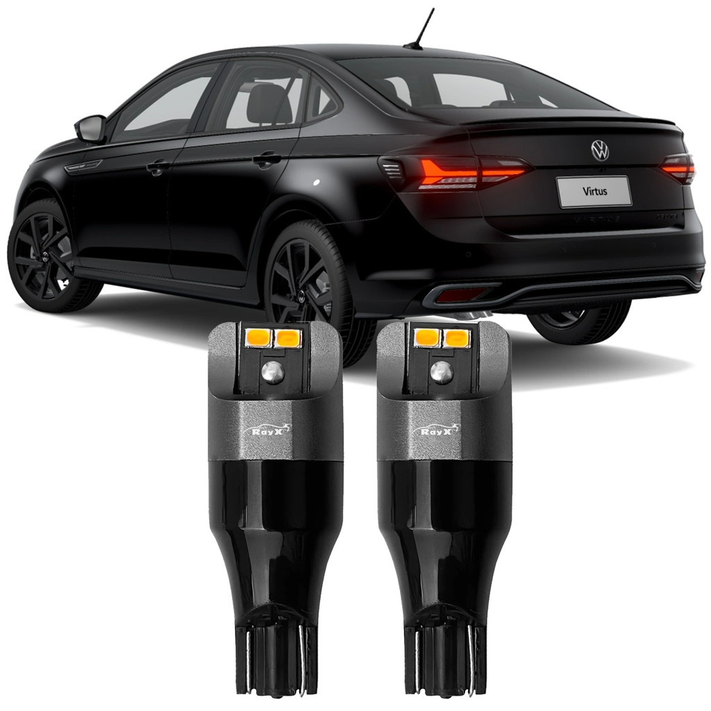 Kit Lampadas Ultra LED Premium Setas Pisca Traseiro Volkswagen Virtus T15 W16W