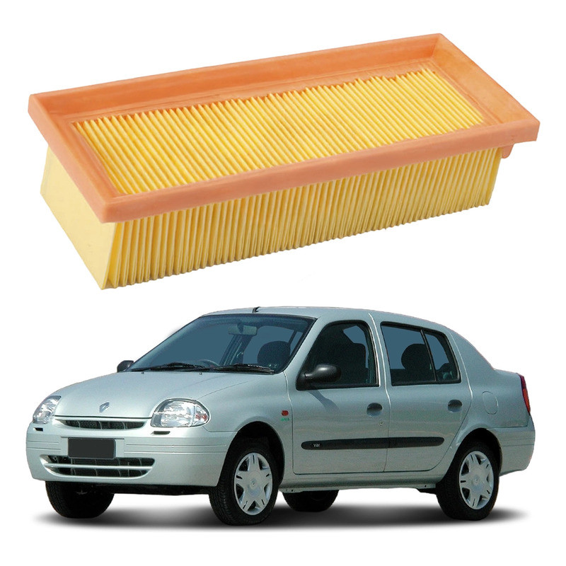 Filtro De Ar Motor Clio Sedan 1.0 16v Gasolina 2000 A 2002