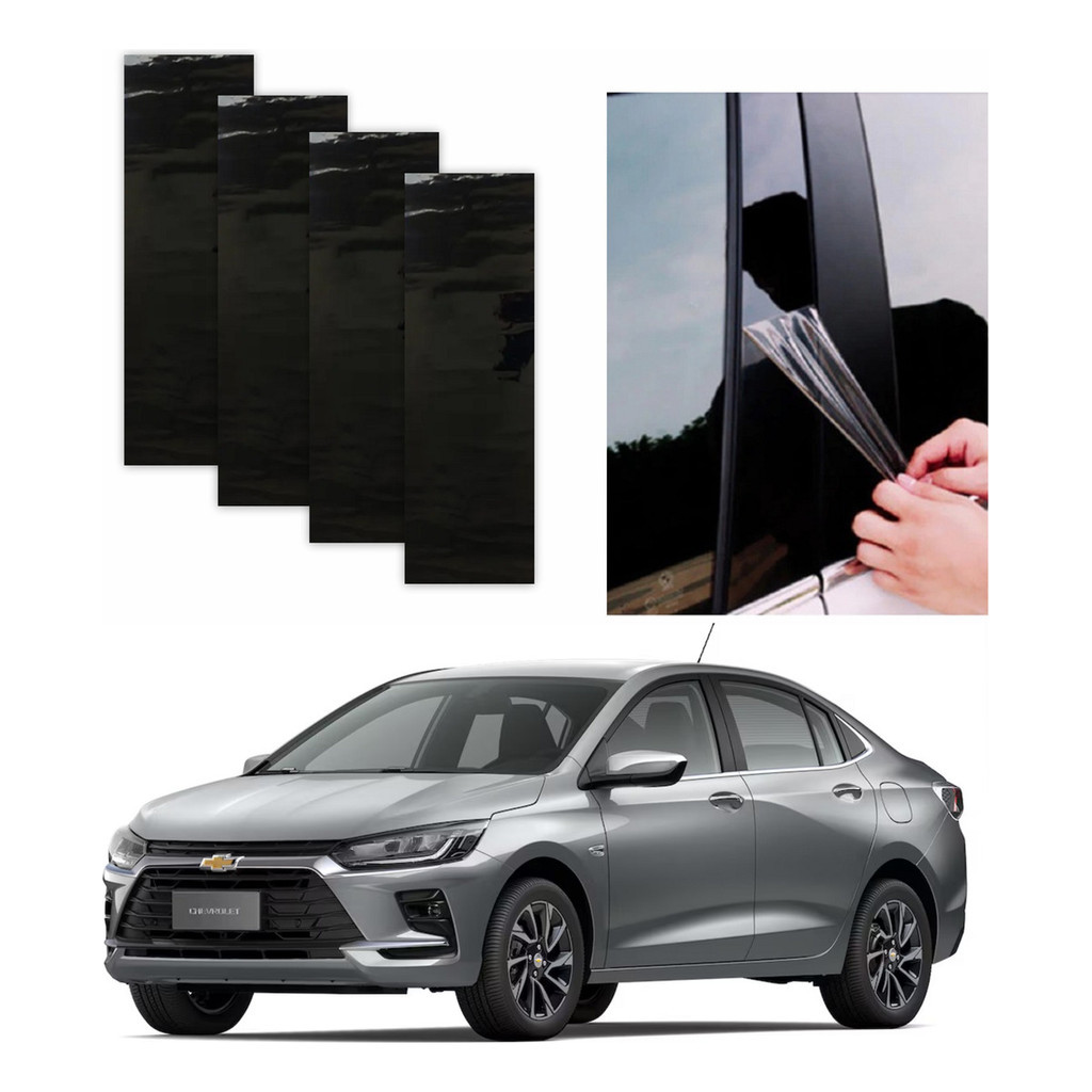 Protetor Coluna  Black Piano Chevrolet Onix Plus 2015 A 2025