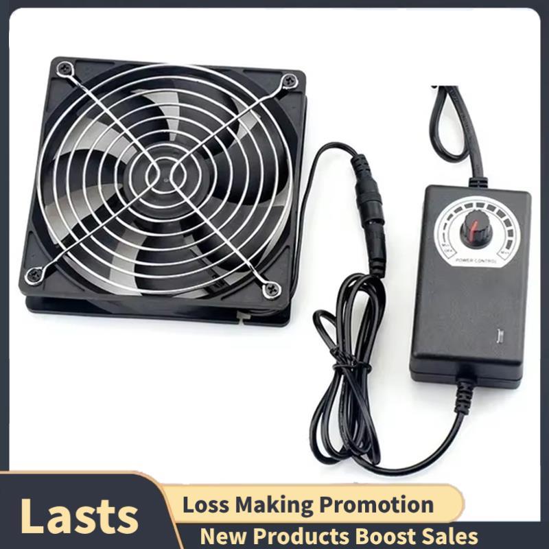 Exaustor 120mm 2700RPM Com Controlador Para Máquina Btc Chassi Estação De Trabalho Gabinete Plugue Ue