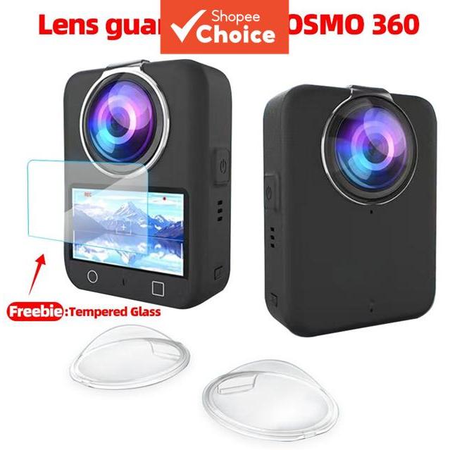 Para DJI OSMO 360 Tampa De Lente PC Transparente Anti-Risco Película Protetora Acessório