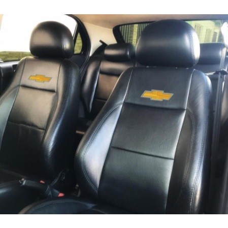 Capa Para Banco Automotivo Couro Impermeável Carro Chevrolet Celta Classic Cobalt Corsa