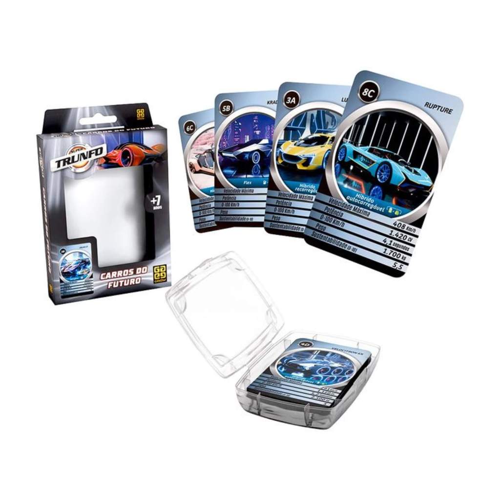 Jogo de Cartas Super Trunfo Carros do Futuro Grow - 04915 — imagem 2 de 2